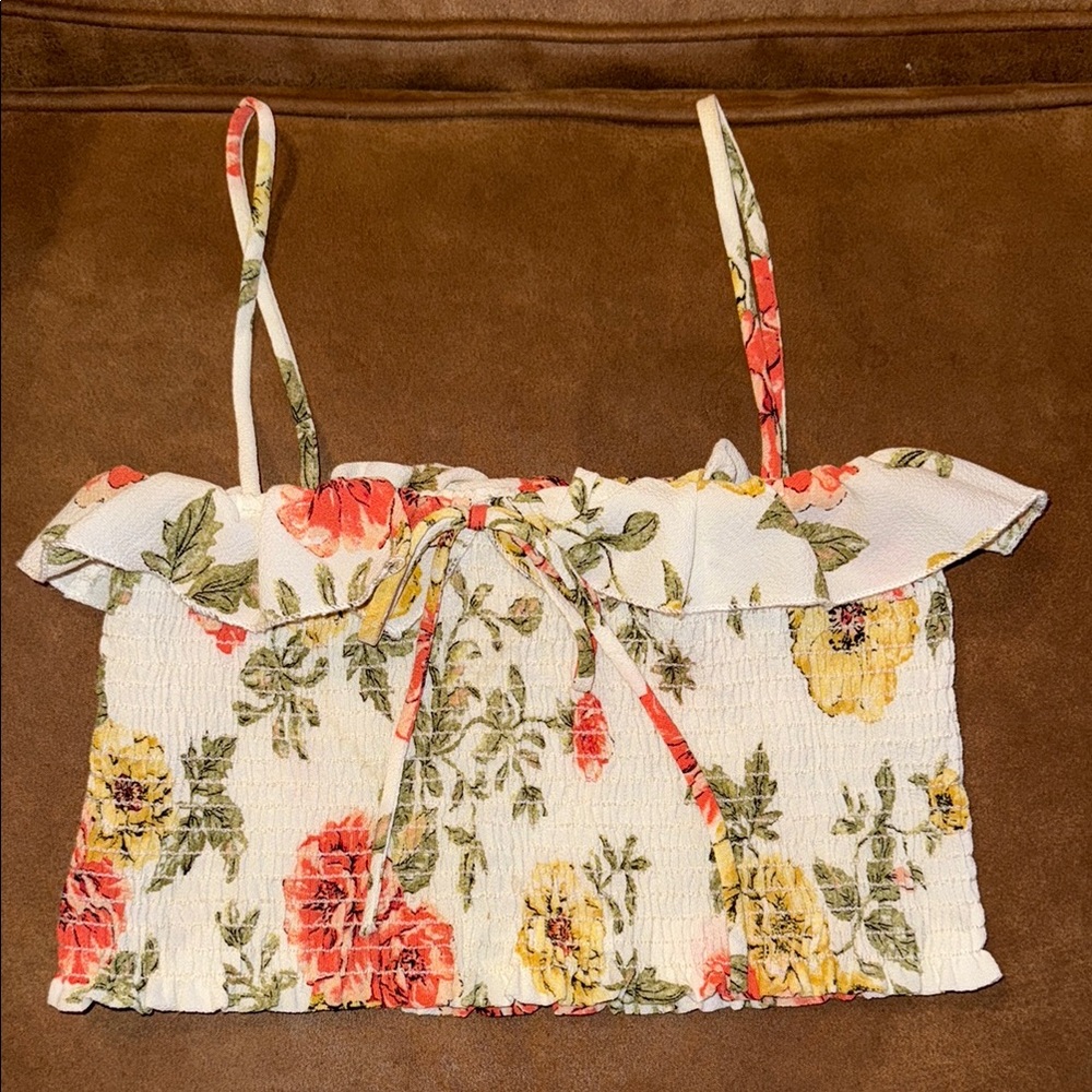 Floral Smocked Women's Top